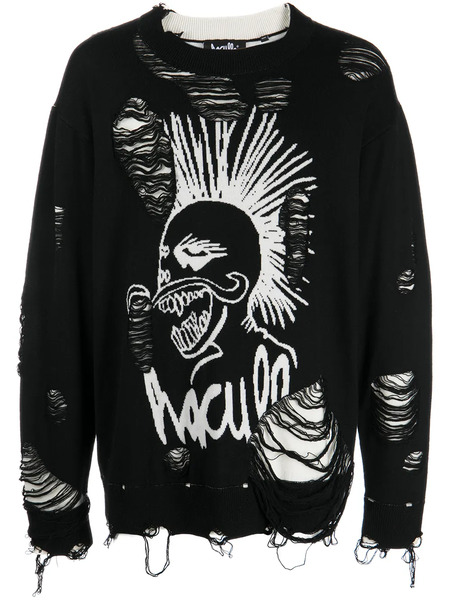  Haculla Pull En Maille à Logo - Noir 