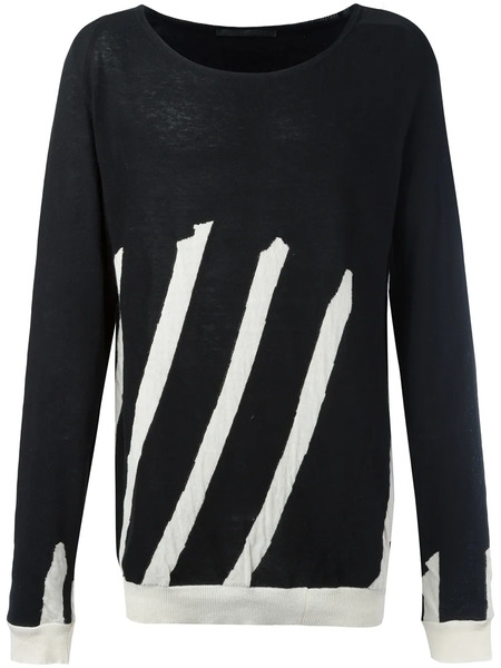  Haider Ackermann Pull Rayé - Noir 