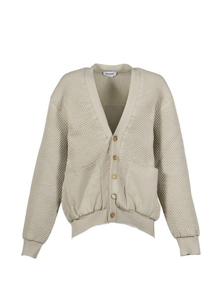  Hed Mayner Cardigan à Poches Plaquées - Tons Neutres 