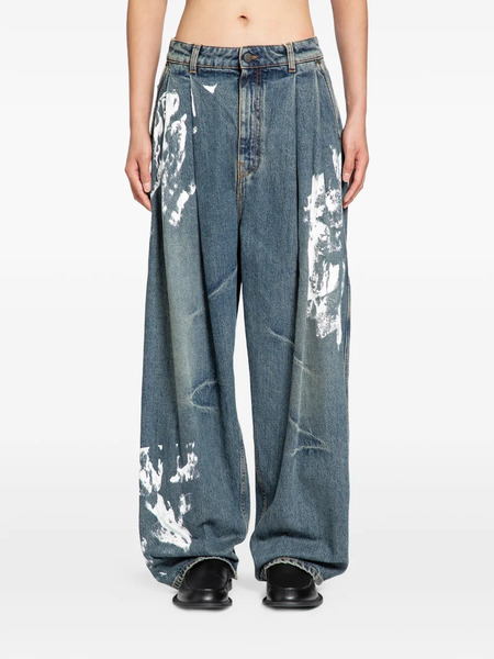  Hed Mayner Jean Ample à Pinces - Bleu 