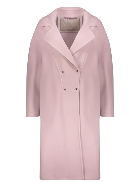  Herno Manteau Long à Boutonnière Croisée - Rose 
