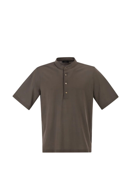  Herno Polo à Col Officier - Marron 