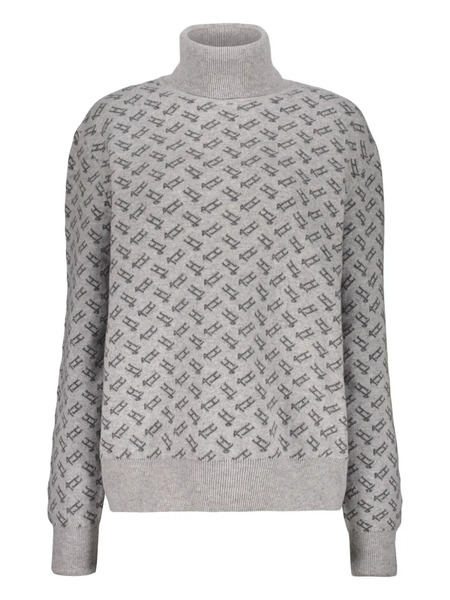  Herno Pull à Col Montant - Gris 