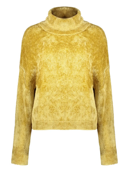  Herno Pull à Col Montant - Jaune 