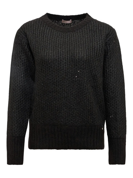  Herno Pull Brodé De Sequins - Noir 