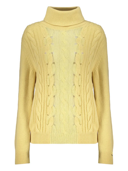  Herno Pull En Maille Torsadée - Jaune 