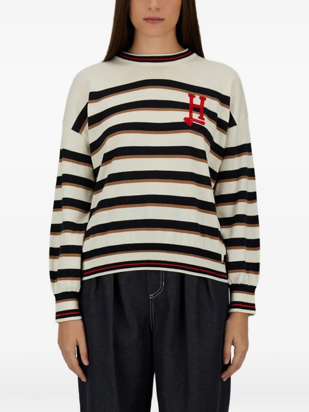  Herno Pull Rayé - Blanc 