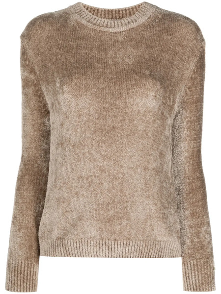  Herno Pull Resort En Maille Chenille - Tons Neutres 