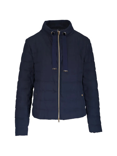  Herno Veste Matelassée à Lien De Resserrage - Bleu 