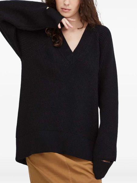  Herskind Pull à Col V - Noir 
