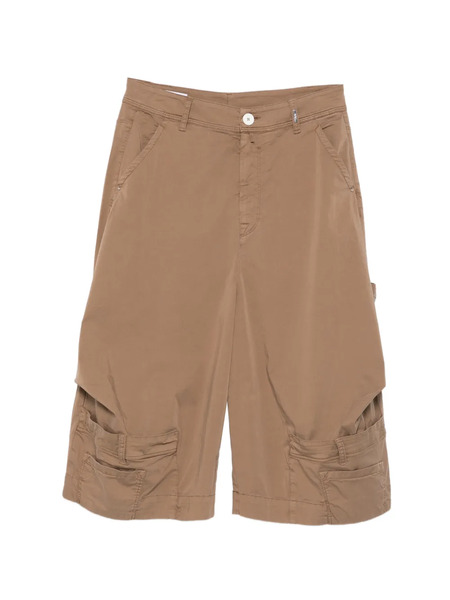  High Pantalon à Poches Plaquées - Marron 