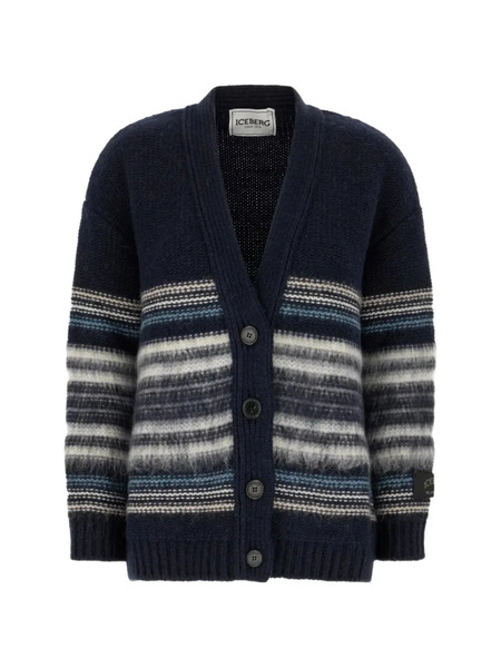  Iceberg Cardigan à Rayures - Bleu 