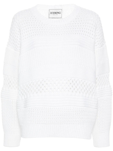  Iceberg Pull En Maille épaisse - Blanc 