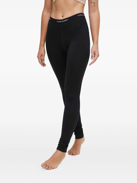  Icebreaker Legging à Taille à Logo - Noir 