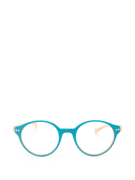  Igreen Lunettes De Vue à Monture Ronde - Bleu 
