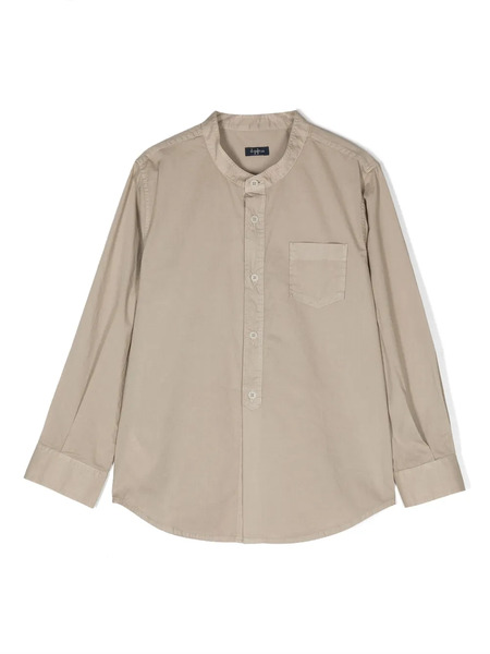  Il Gufo Chemise En Coton à Manches Longues - Tons Neutres 