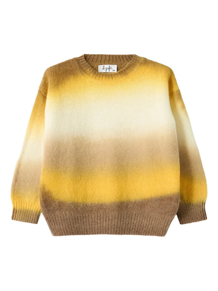  Il Gufo Pull à Effet Dégradé - Jaune 