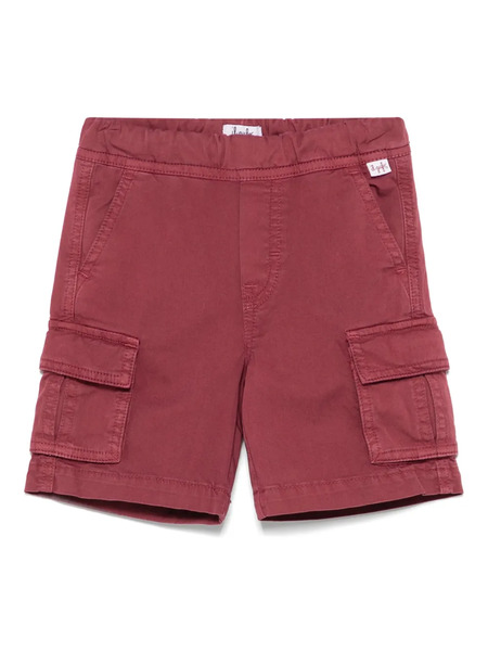  Il Gufo Short En Sergé à Poches Cargo - Rouge 