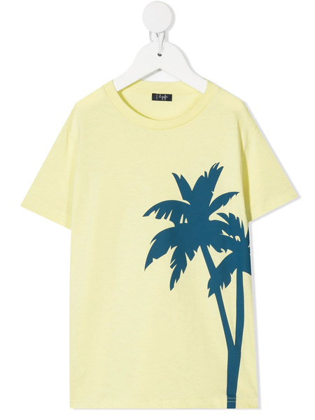  Il Gufo T-shirt à Imprimé Palmier - Jaune 