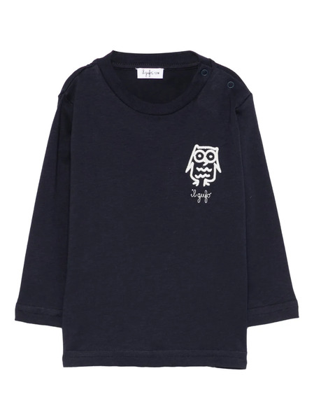  Il Gufo T-shirt à Manches Longues Owl - Bleu 