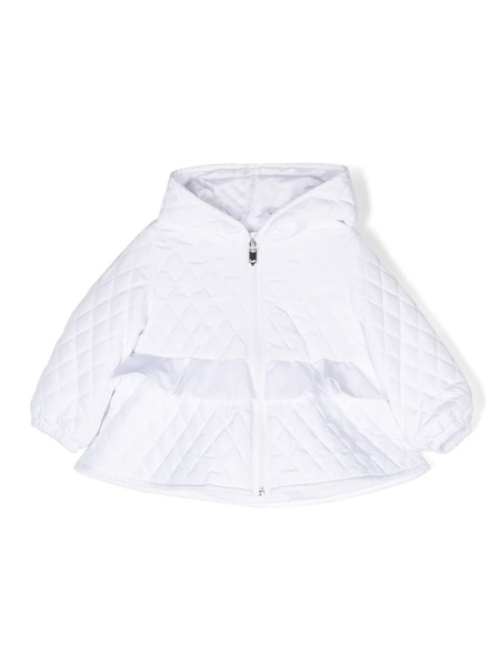  Il Gufo Veste Matelassée à Capuche - Blanc 