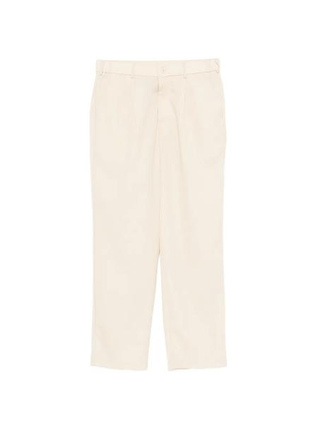  Imperial Pantalon Droit à Design Plissé - Tons Neutres 