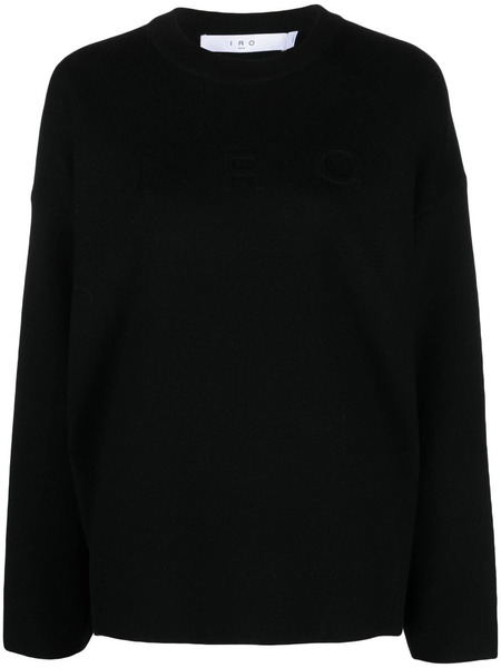  Iro Pull à Logo Intarsia - Noir 