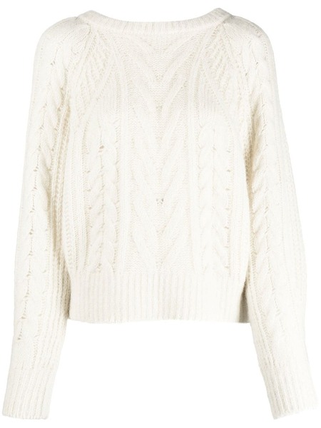  Iro Pull En Maille Torsadée - Tons Neutres 
