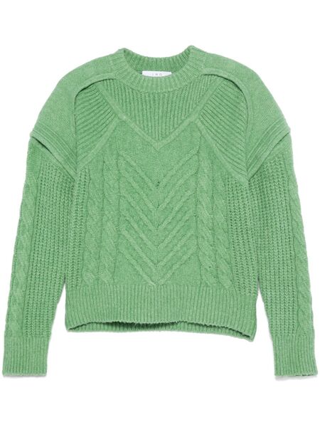  Iro Pull En Maille Torsadée - Vert 