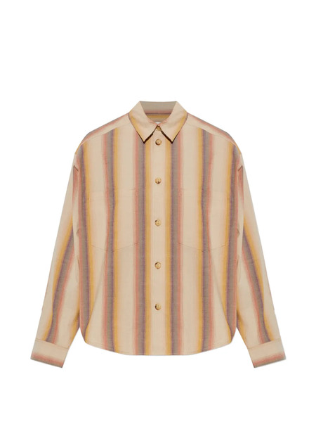  Isabel Marant Chemise Rayée à Poches - Tons Neutres 