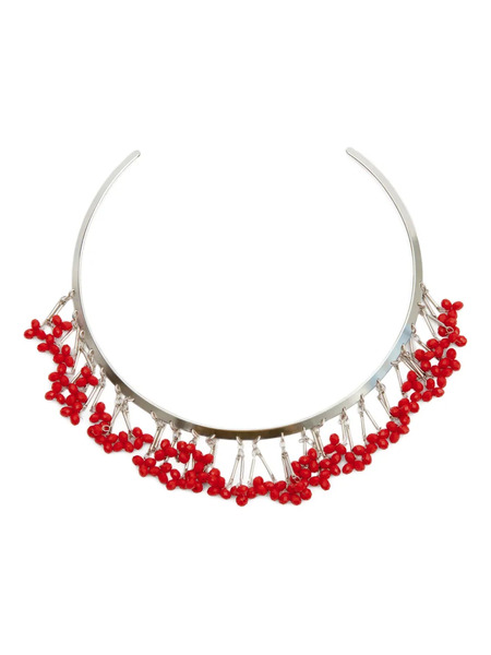  Isabel Marant Collier Ras-du-cou Nora à Perles - Argent 