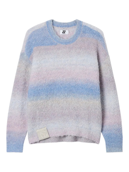  Izzue Pull à Rayures - Violet 