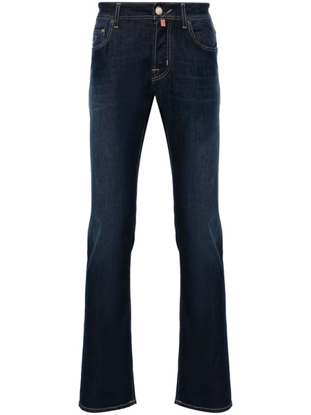  Jacob Cohën Jean Slim Bard à Taille Mi-haute - Bleu 