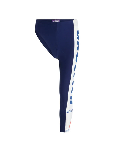  Jean Paul Gaultier Pantalon De Cyclisme Imprimé Asymétrique - Bleu 