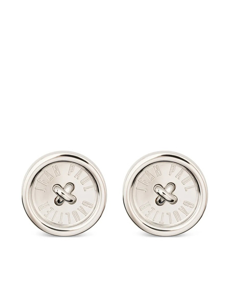  Jean Paul Gaultier Puces D'oreilles à Logo - Argent 