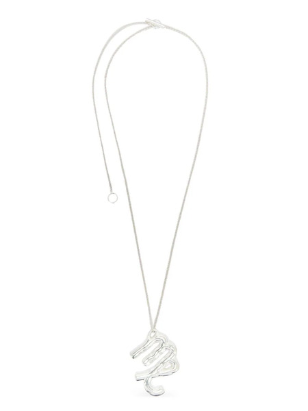  Jil Sander Collier En Argent à Pendentif Zodiaque 