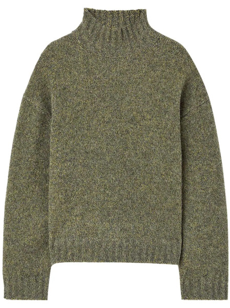  Jil Sander Pull à Col Montant - Gris 