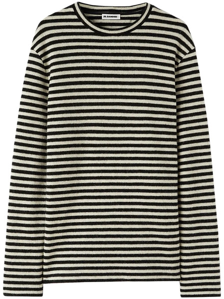  Jil Sander Pull à Rayures - Noir 
