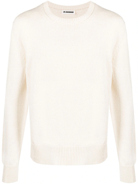  Jil Sander Pull En Maille à Col Rond - Tons Neutres 