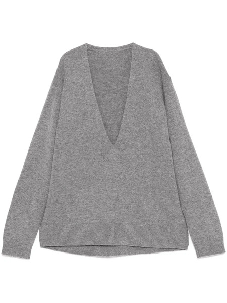  Jnby Pull à Col V - Gris 