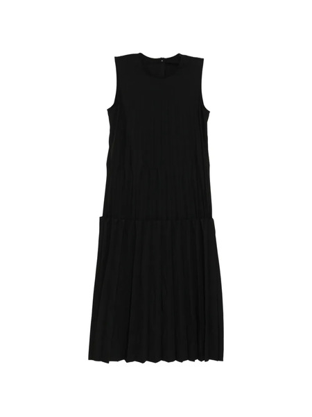 Jnby Robe Plissée à Design Sans Manches - Noir 