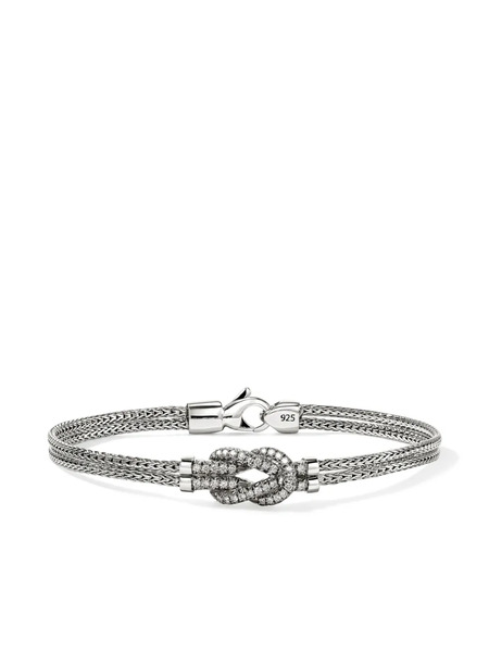  John Hardy Bracelet Love Knot En Argent Sterling Pavé De Diamants 