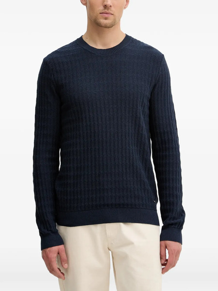  Joop! Pull à Design Texturé - Bleu 