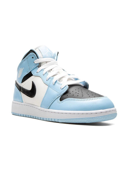  Jordan Kids Baskets Air Jordan 1 Mid ice Blue - Bleu 