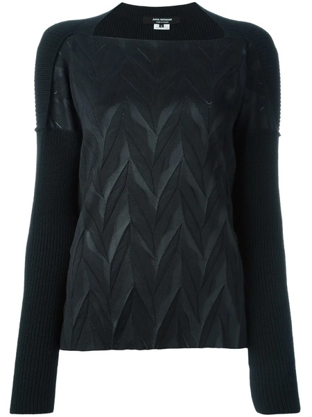  Junya Watanabe Man Pull à Chevrons - Noir 
