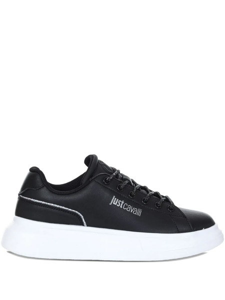  Just Cavalli Baskets à Logo Imprimé - Noir 