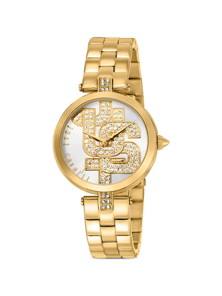  Just Cavalli Maiuscola 32mm Watch - Argent 