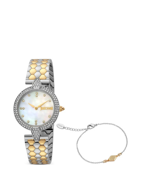  Just Cavalli Nobile Glam 30mm Watch - Blanc 