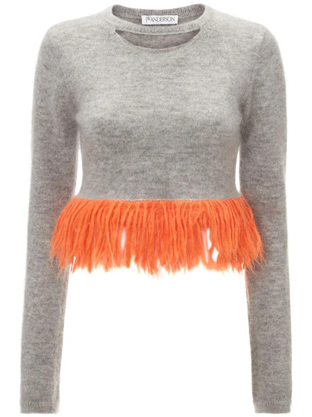  Jw Anderson Pull à Franges - Gris 