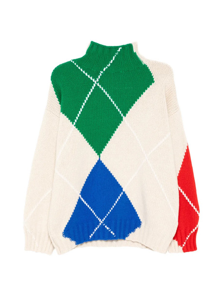  Jw Anderson Pull à Losanges - Blanc 